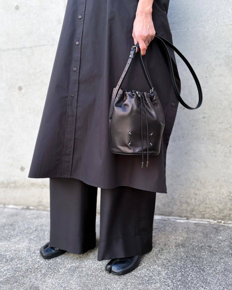 Maison Margiela / ドローストリング ポーチ / black / SB2ZH0003P8832