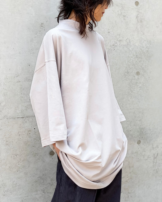 SOFIE D'HOORE / OVER SIZED T-SHIRT C-NECK SHORT SLEEVES / POWDER / TICKG-JFLIT