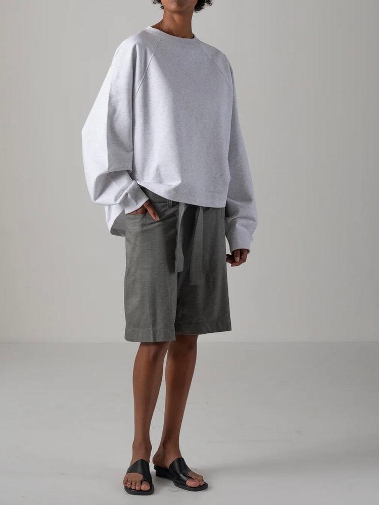 COGTHEBIGSMOKE / KAYA TUCKED HEM TOP / ICE GRAY