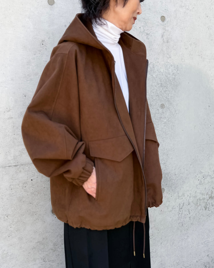 VACHEMENT / Eco Suede Blouson / Brown / VN-16-410