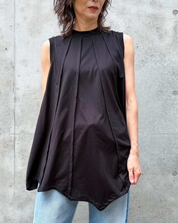 ENFÖLD / UMBRELLA TANK-TOP / BLACK / 300JA980-0181
