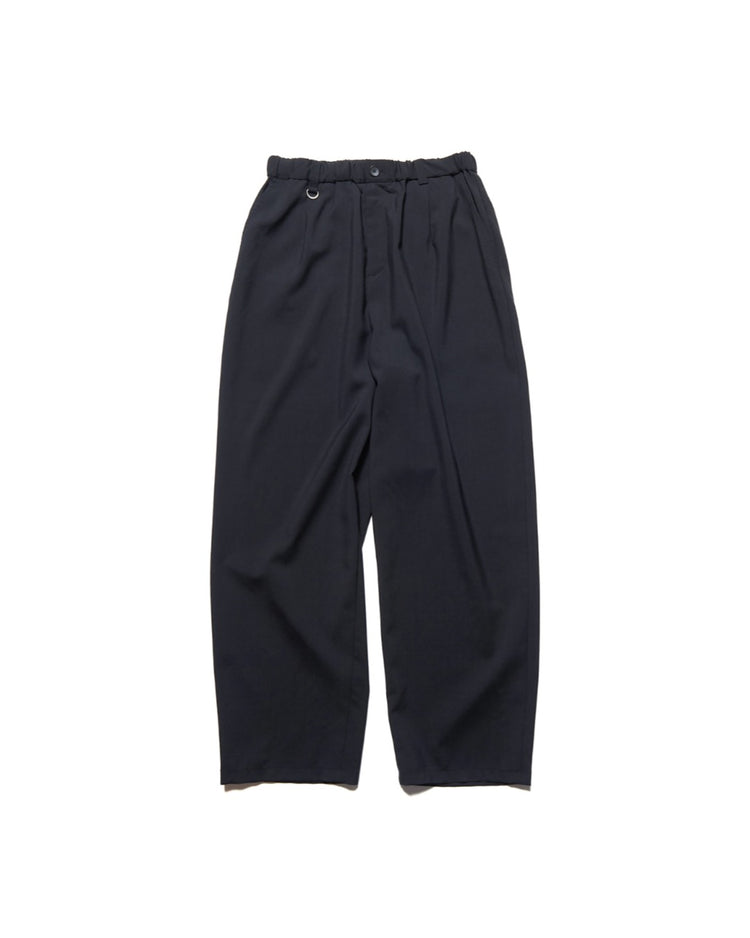 SOPHNET. / WASHBLE WOOL TAPERED BOLD PANTS / BLACK / SPNT-262021