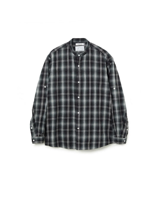 nonnative / Rafu × nonnative WORKER L/S SHIRT COTTON TWILL OMBRE CHECK / BLACK / NN-S4905