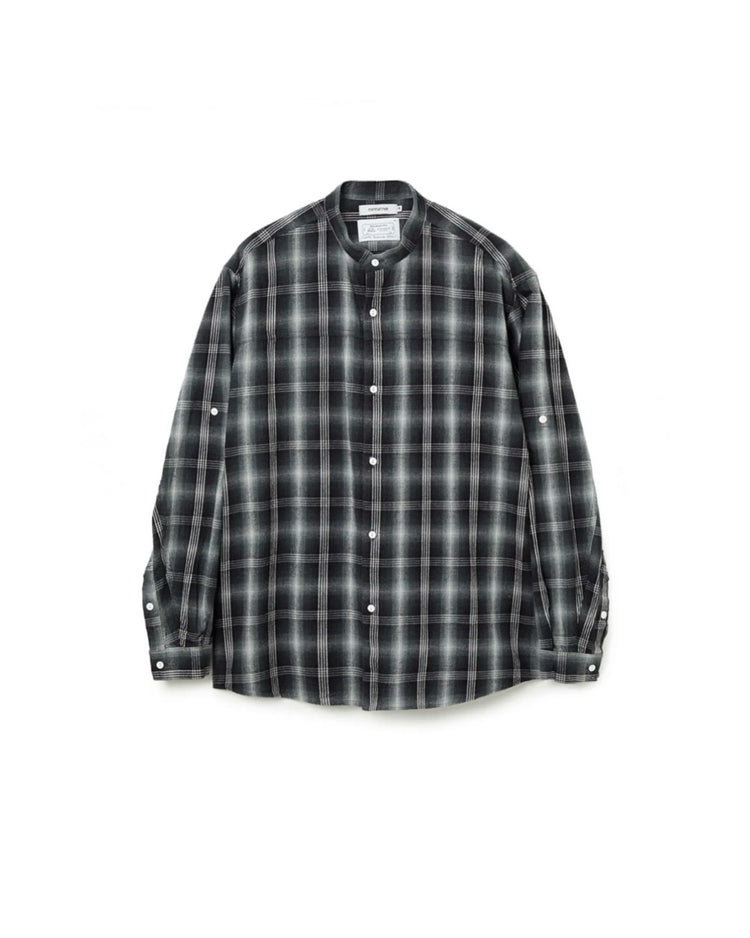 nonnative / Rafu × nonnative WORKER L/S SHIRT COTTON TWILL OMBRE CHECK / BLACK / NN-S4905