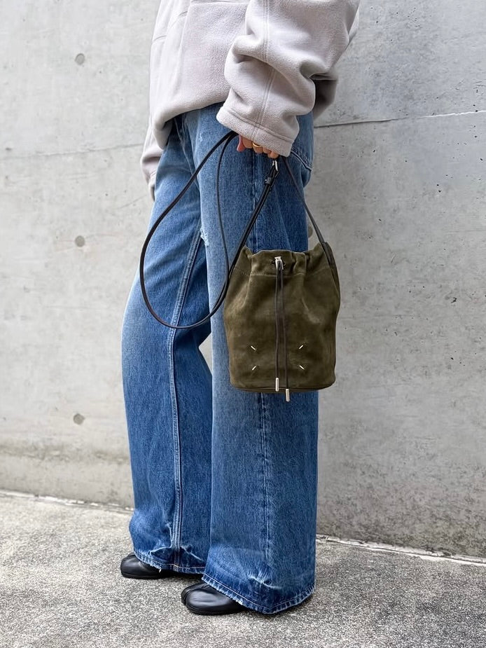 Maison Margiela / ドローストリング クロスボディ バケット / khaki and black / SB2ZH0003P8572