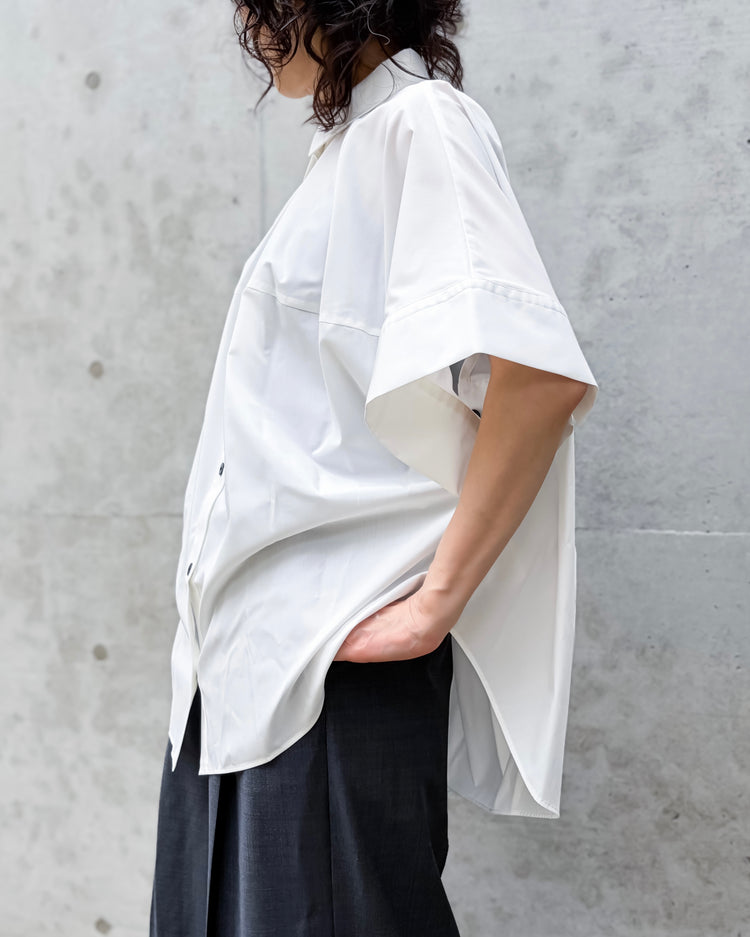 någonstans / drape shirt / salt / 470JS430-1121