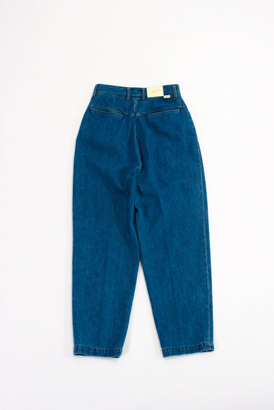 FARAH / Two Tuck Wide Tapered Pants・blue・FR0302-W4002