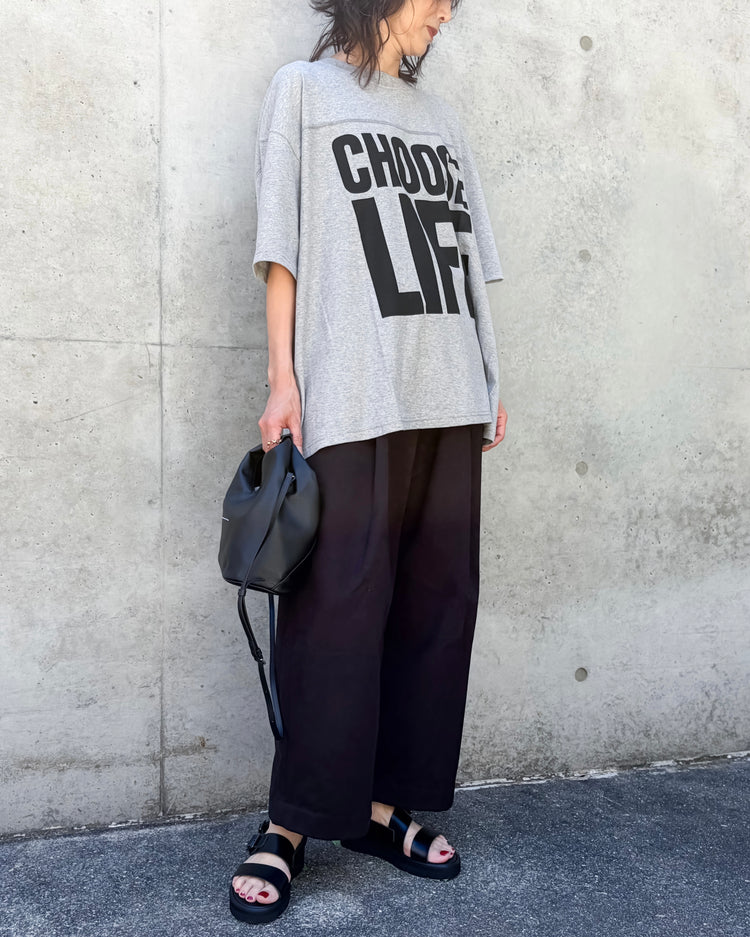 KATHARINE HAMNETT / ORGANIC SLOGAN BIG TEE / T.GRAY / KHT-12