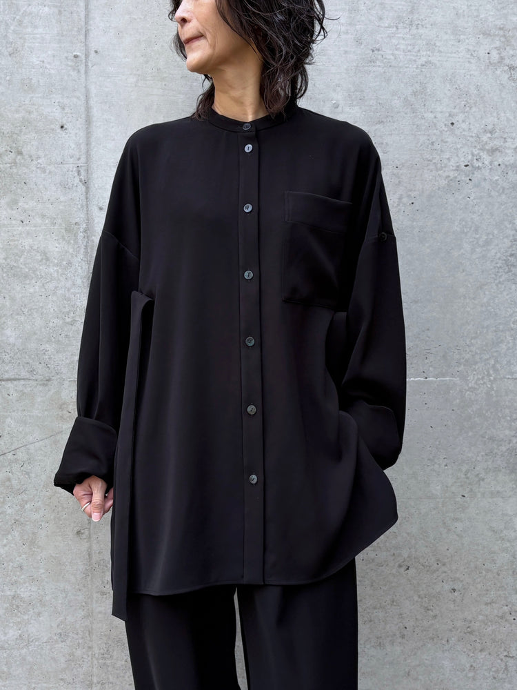 ENFÖLD / MANY-STYLE OVER SHIRT / BLACK / 300JS430-1081