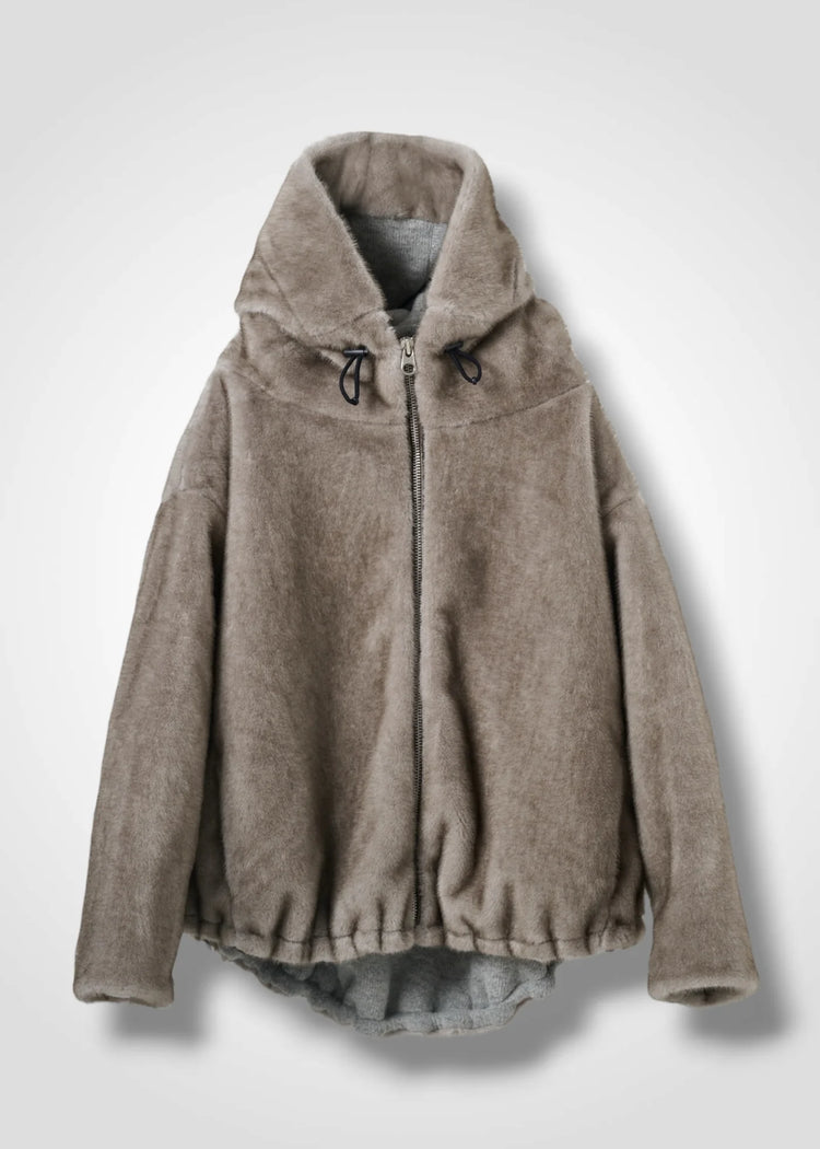 COGTHEBIGSMOKE / ODALIS ZIP PARKA / MINK