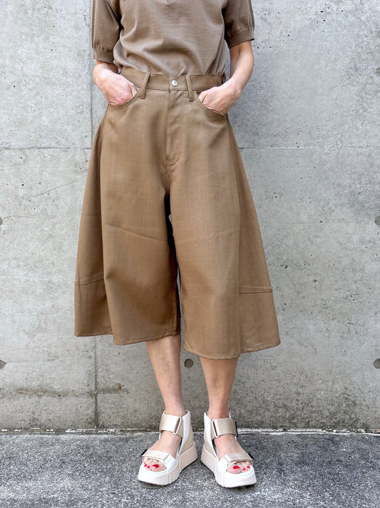HYKE / OXFORD SHORTS / BEIGE / 13388
