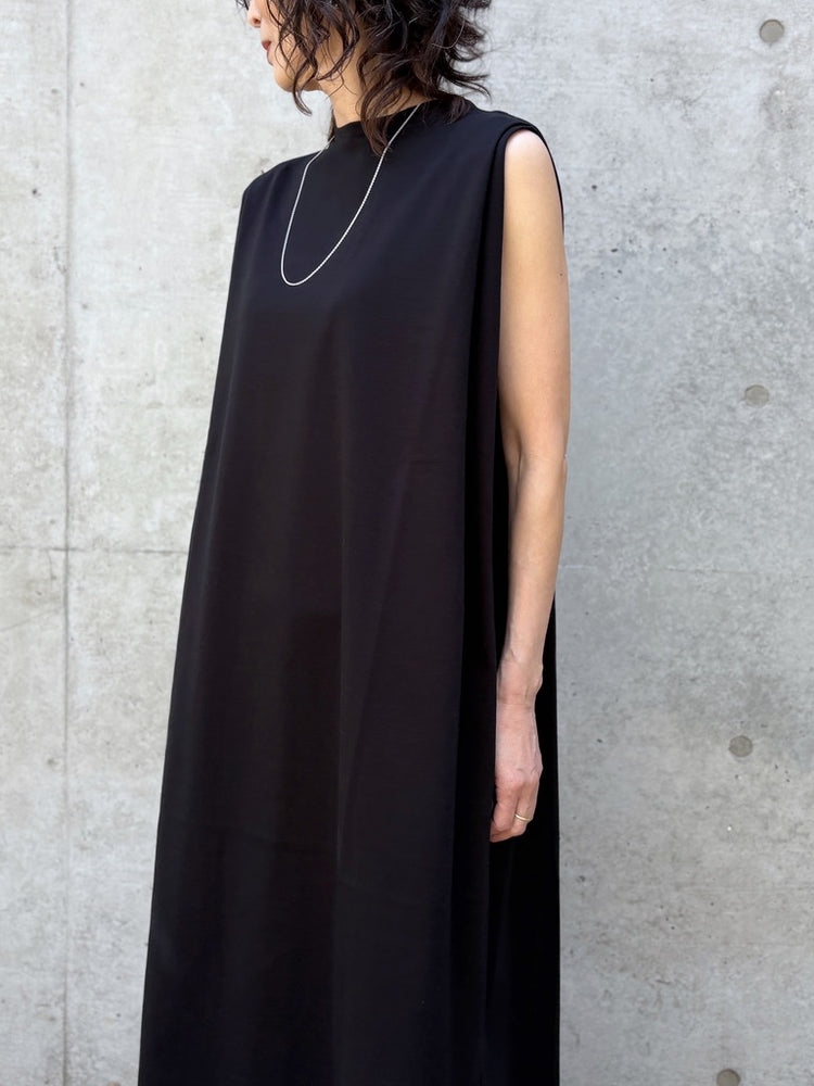 SLOANE / コットンコンパクトスーピマポンチ タックショルダーワンピース / BLACK / SL8S-T619-S10