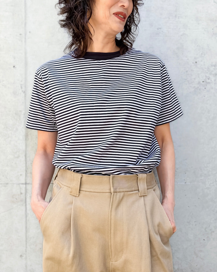 THE SHINZONE / PACK TEE / NAVY(BORDER/WHITE) / 20SMSCU66