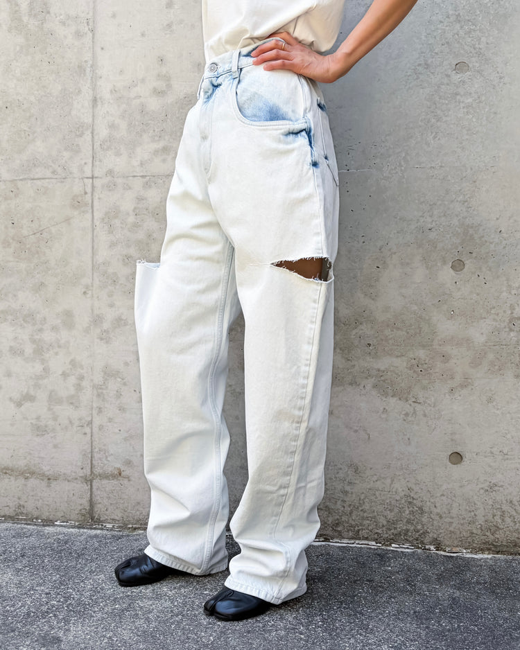 Maison Margiela / Cut out  Denim Trousers / Indigo / S51LA0185M30045