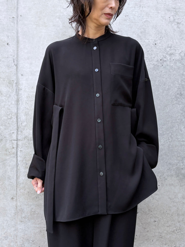 ENFÖLD / MANY-STYLE OVER SHIRT / BLACK / 300JS430-1081