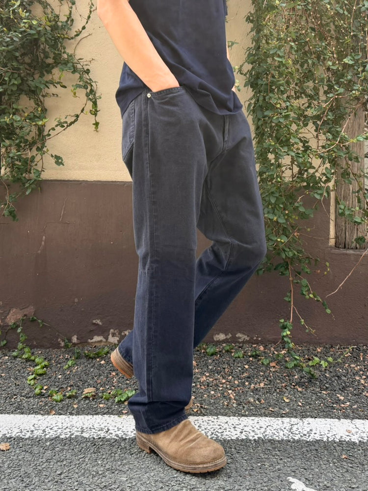 nonnative / TRUCKER 5P JEANS COTTON OXFORD / NAVY / NN-P4903