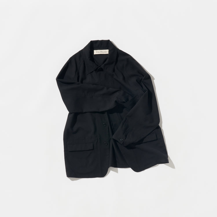 POLYPLOID  / COVERALL JACKET C / BLACK / C-2-005-067