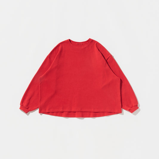 POLYPLOID  /  OVERSIZE LONGSLEEVE C / RED / C-7-001-061