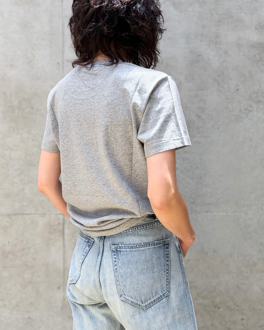AURALEE / SEAMLESS CREW NECK TEE / T.GRAY / A00T04ST