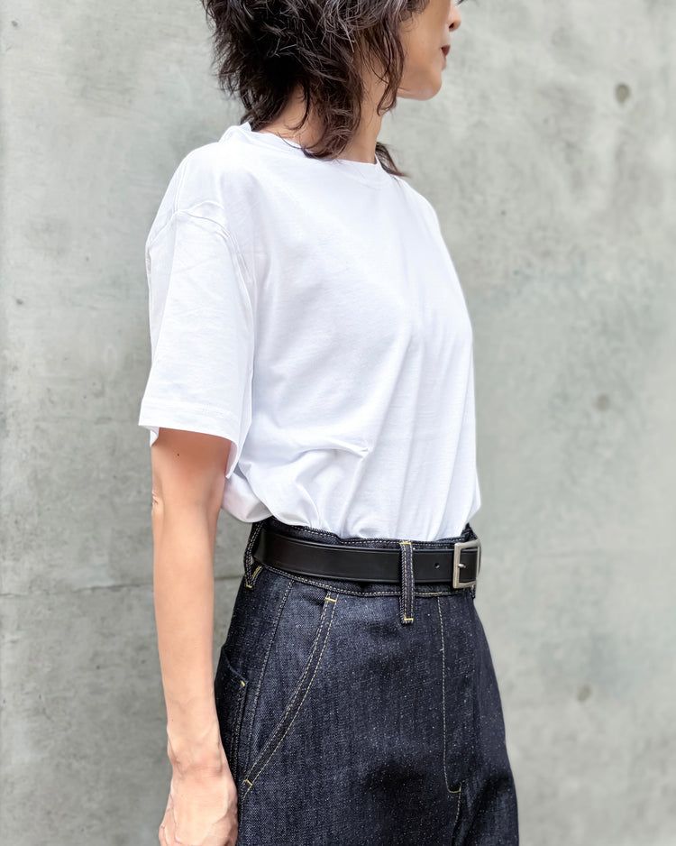 STUDIO NICHOLSON / MARINE T-SHIRT / OPTIC WHITE / SNW1229