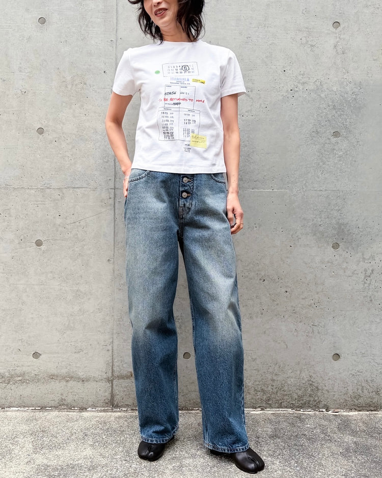 MM⑥  Maison Margiela / スタンププリントTシャツ / White / S52GC0360M20185