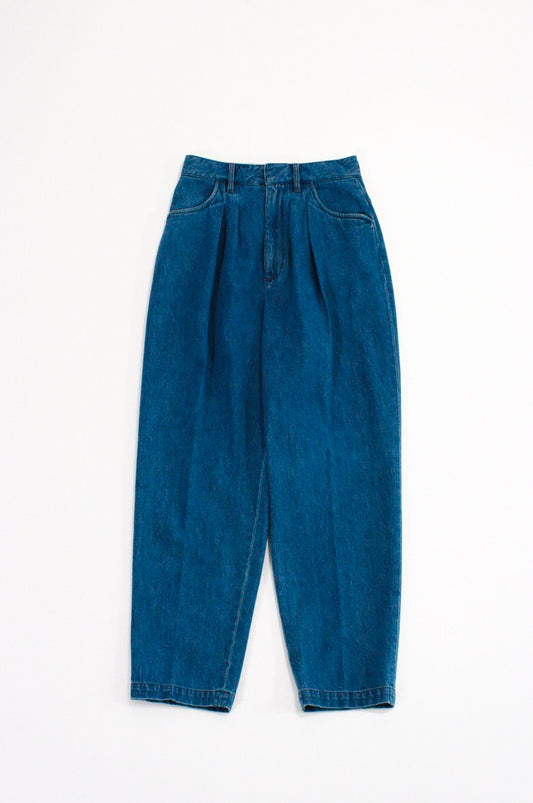 FARAH / Two Tuck Wide Tapered Pants・blue・FR0302-W4002