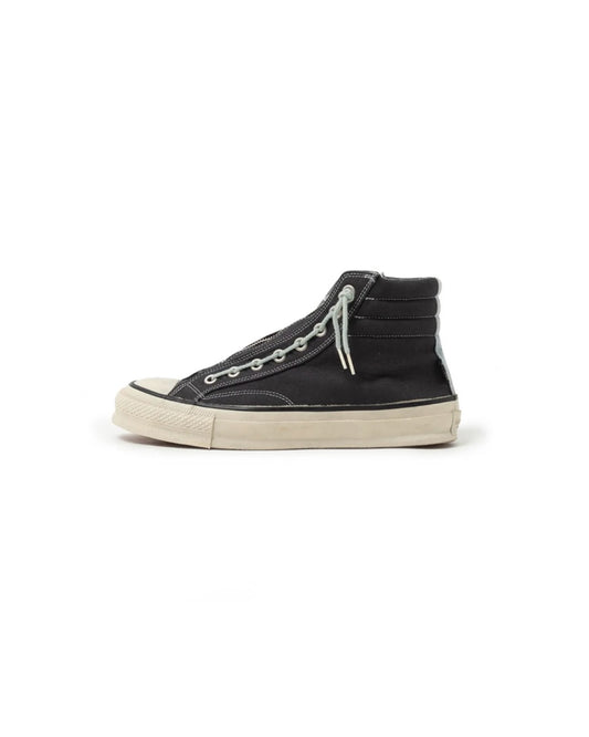 nonnative / DWELLER TRAINER 2 HI COTTON CANVAS OVERDYED WITH GORE-TEX by SPINGLE / CHARCOAL / NN-F4801