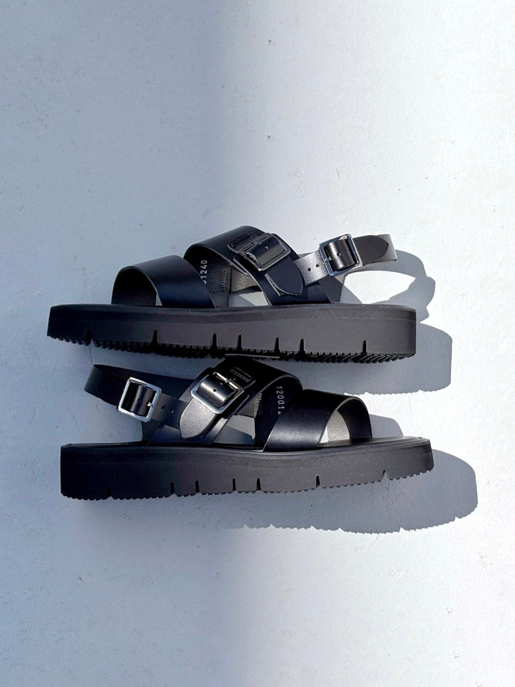 BEAUTIFUL SHOES / S.S.BELT SANDALS / BLACK / BSS2512001