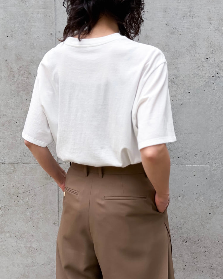 INSCRIRE / Raffi Gauze T-shirt / WHITE / I26SSCUT12