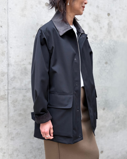 AURALEE / WOOL MAX CANVAS BLOUSON / BLACK / A26SB06WB