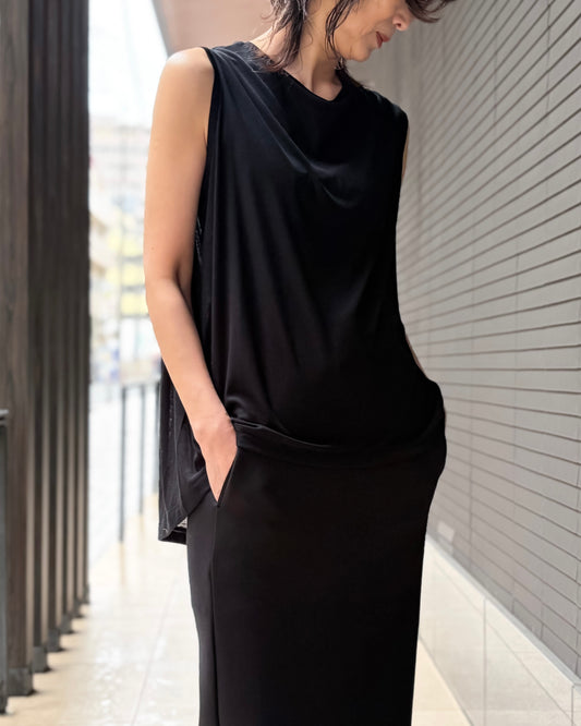 COGTHEBIGSMOKE / NELLY SLEEVELESS TOP / BLACK