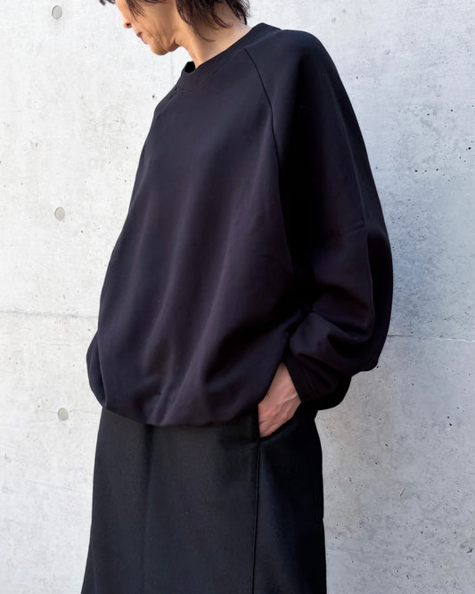 COGTHEBIGSMOKE / OLIVER PUFF HEM TOP / BLACK
