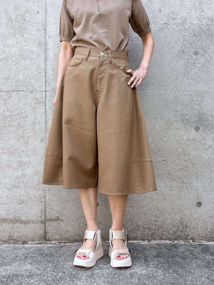 HYKE / OXFORD SHORTS / BEIGE / 13388