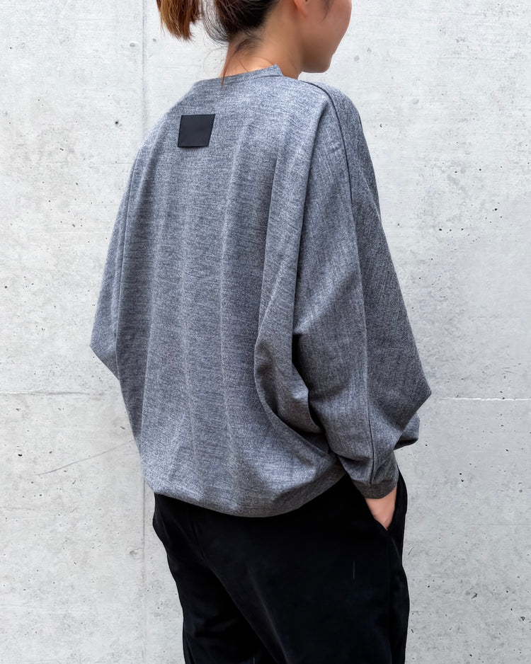 COGTHEBIGSMOKE / ONIX CREW NECK TOP / CHARCOAL