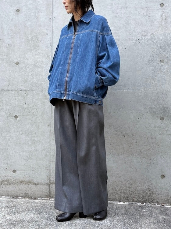 VACHEMENT / Soft Denim Zip BZ / Blue / VM-05-302