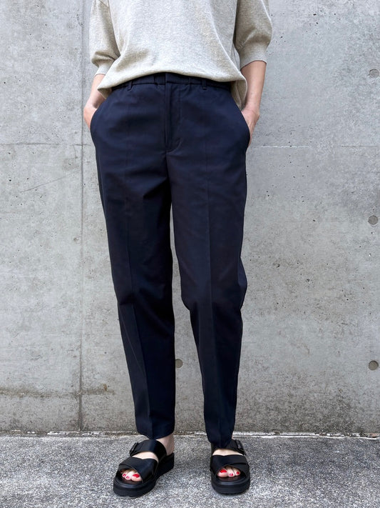 GALERIE VIE / コットンオックスストレッチ スリムパンツ / NAVY / 230461040090