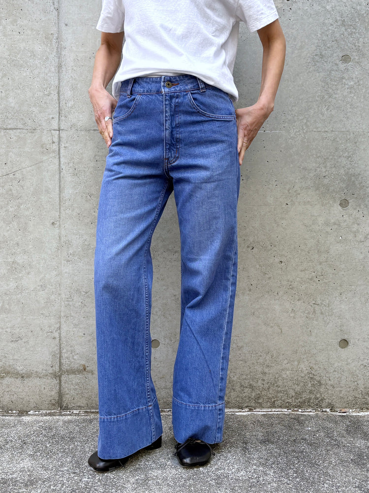 MADISONBLUE / BAGGY FLARE PANTS DENIM / BLUE / MB261-3012