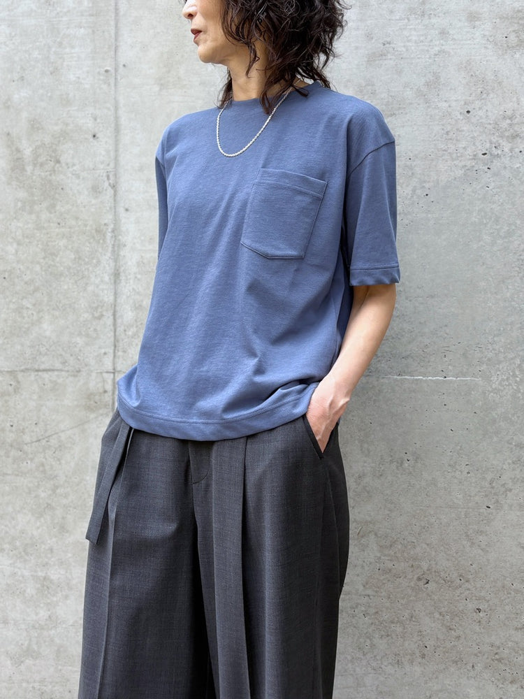 SLOANE / コットンツイル編み ポケットTシャツ / BLUE / SL10S-T1144