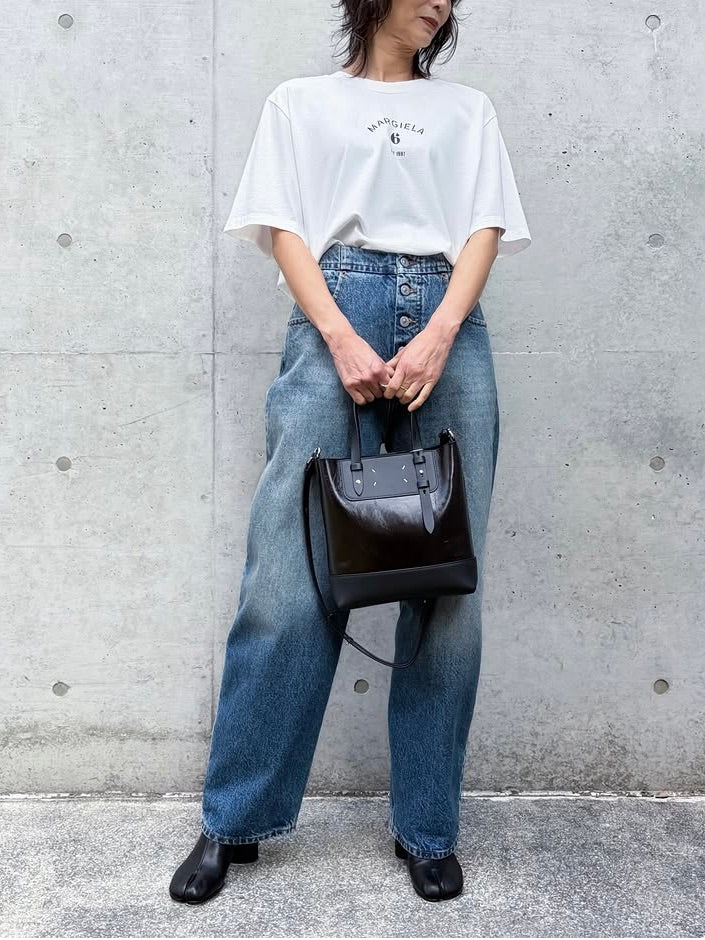 Maison Margiela / ドローストリング バッグ バーティカル ミニ / black / SB1WG0081P8830