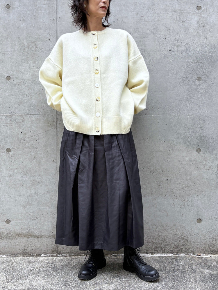 ENFÖLD / CIRCLE CARDIGAN  / ECRU / 300IA270-2501