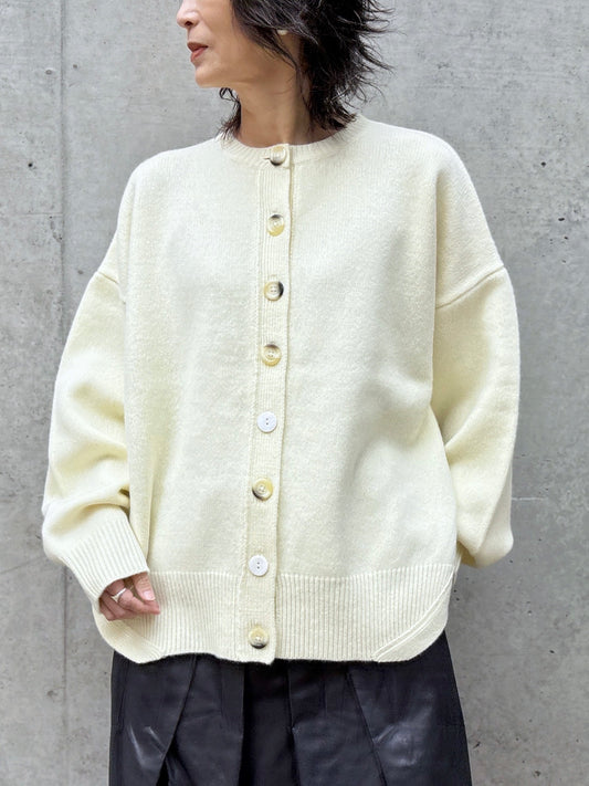 ENFÖLD / CIRCLE CARDIGAN  / ECRU / 300IA270-2501