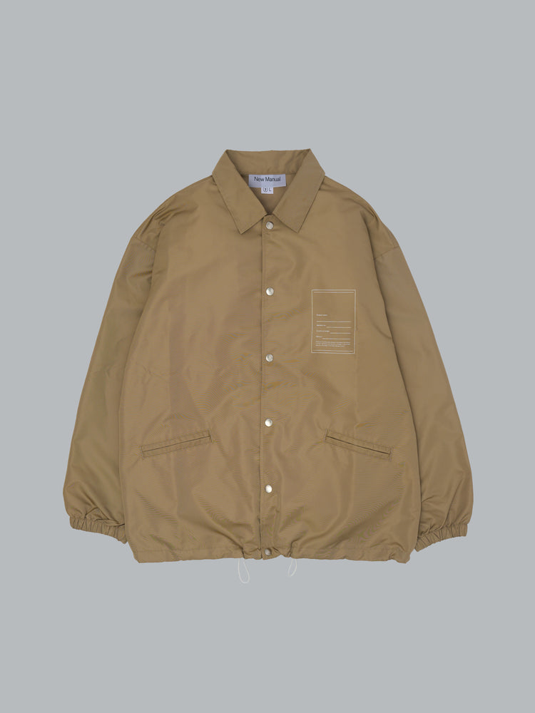 New Manual / COACH JACKET / BEIGE / 2026SS-JK2-YT