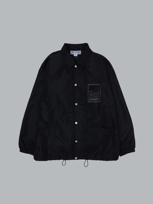 New Manual / COACH JACKET / BLACK / 2026SS-JK2-YT