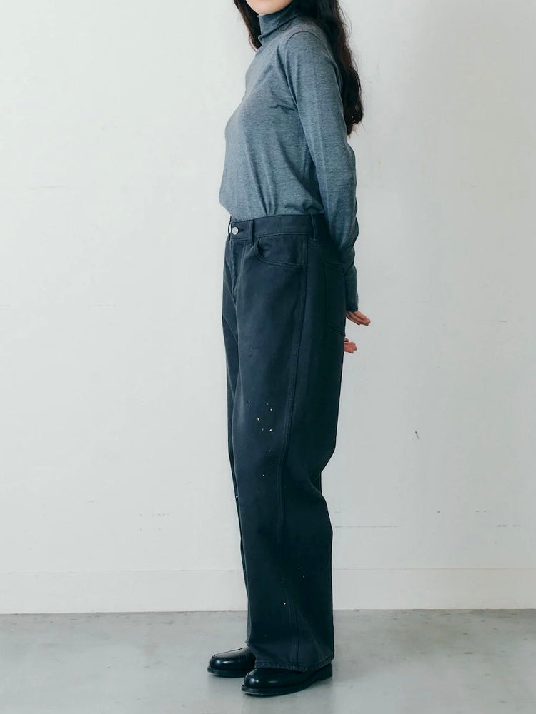 THE SHINZONE / COTTON SILK HIGH NECK KNIT / GRAY / 24AMSNI10