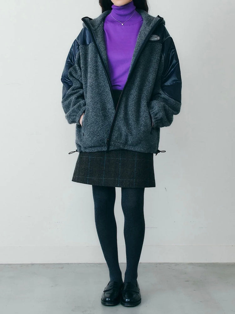 THE SHINZONE / COTTON SILK HIGH NECK KNIT / PURPLE / 24AMSNI10