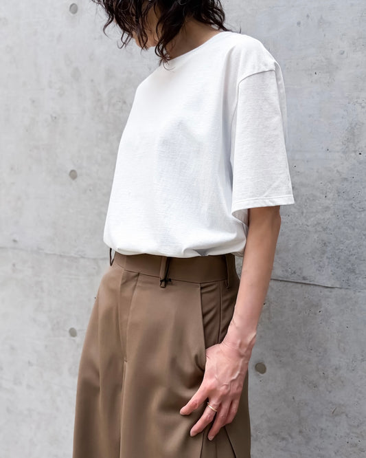 INSCRIRE / Raffi Gauze T-shirt / WHITE / I26SSCUT12
