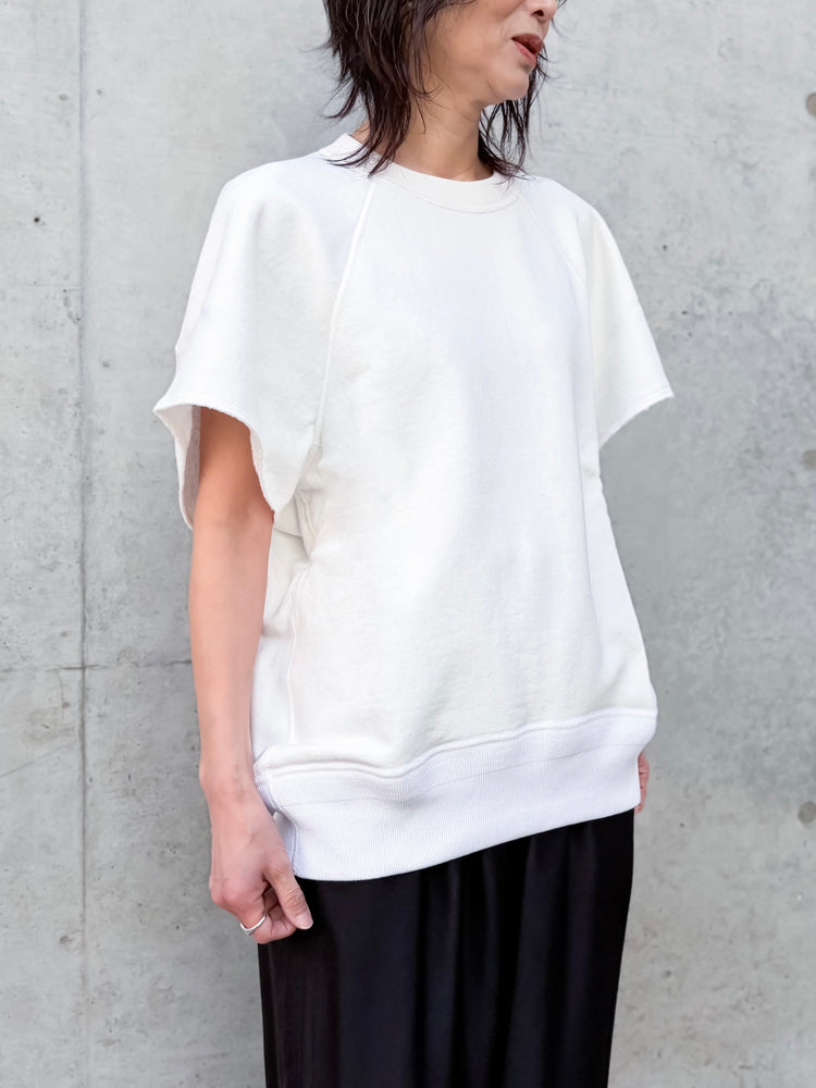 BLAMINK / 吊り裏毛ショートスリーブ / WHITE / 7917-222-0058