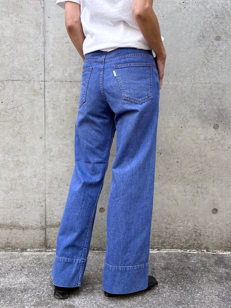 MADISONBLUE / BAGGY FLARE PANTS DENIM / BLUE / MB261-3012