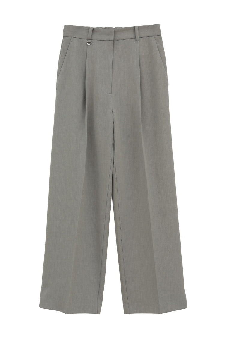 CLANE / 2WAY TUCK STRAIGHT PANTS / GRAY / 10110-7033