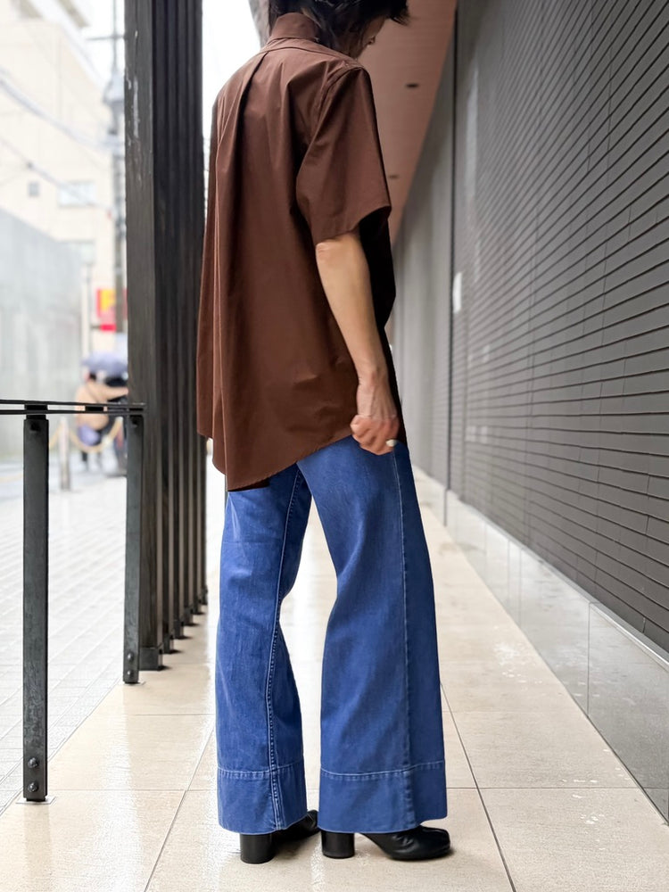 MADISONBLUE / TRANE H/S SHIRT TYPEWRITER / BROWN / MB261-5012